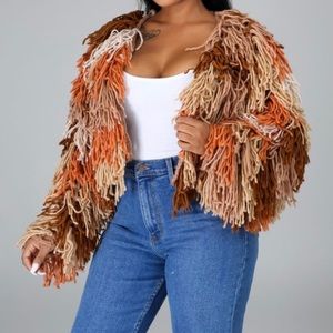 Fall fringe jacket